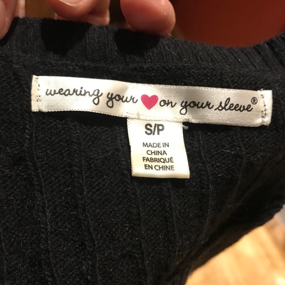 ** 3 for $30 ** Black Sweater Mini Dress - Picture 6 of 6